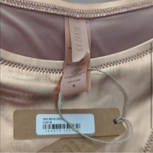 NWT SKIMS metallic swim set in champagne Size medium!